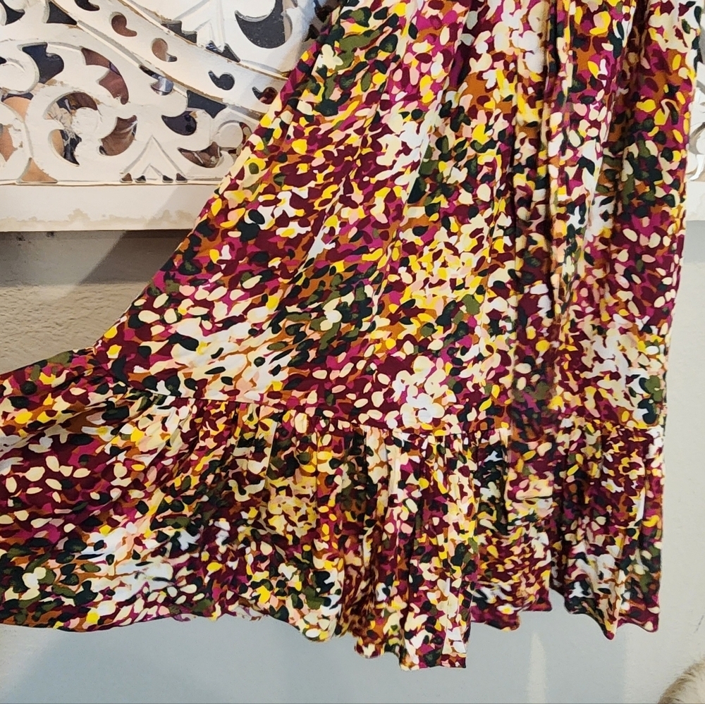 HOBBS LONDON CAMELLIA FLORAL MIDI DRESS HIGH NECK SIZE 8 - Picture 11 of 16